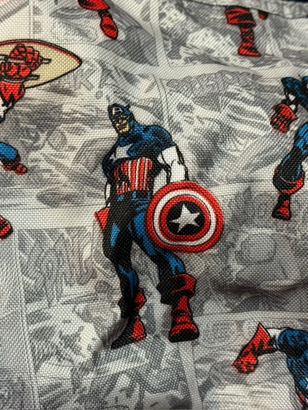 Marvel x Pottery Barn KidsCaptain America Comic Print Travel Duffle Bag